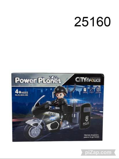 Imagen de MOTOCICLETA POLICIAL C/LUZ 8.25